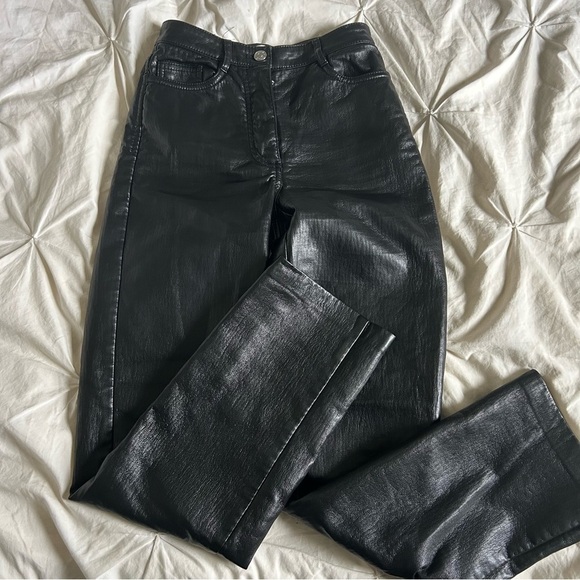 Wilfred US00 Melina Black Faux-Leather Pants - Picture 2 of 9